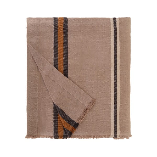 Beež puuvilla ja lina segust voodiplaat , 180 x 240 cm Aren - Buldan's-image-4