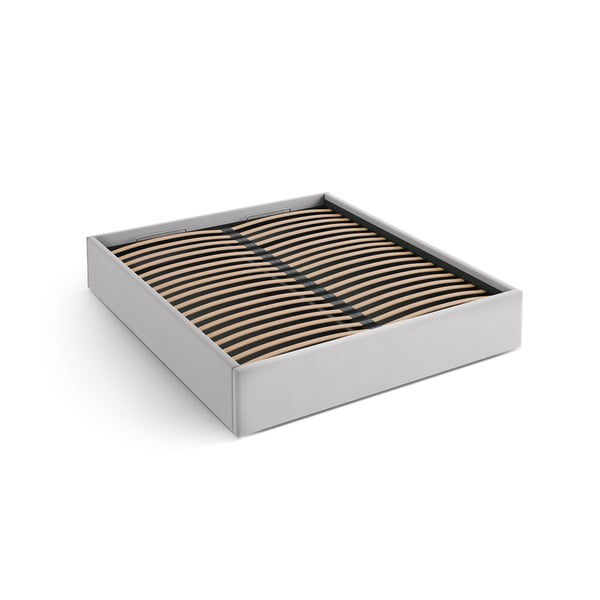 Helhall polsterdatud kaheinimesevoodi panipaigaga/ilma peatsita, koos raamiga 180x200 cm Susan – Micadoni