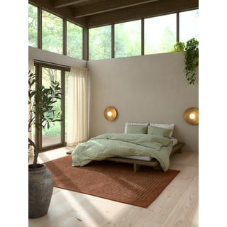 Pruunist männipuidust kaheinimesevoodi koos voodialusega 160x200 cm Japan – Karup Design