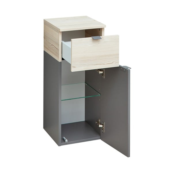 Hall männispoonist seinale kinnitatav madal vannitoakapp 72x30 cm Quickset 394 - Pelipal-image-2