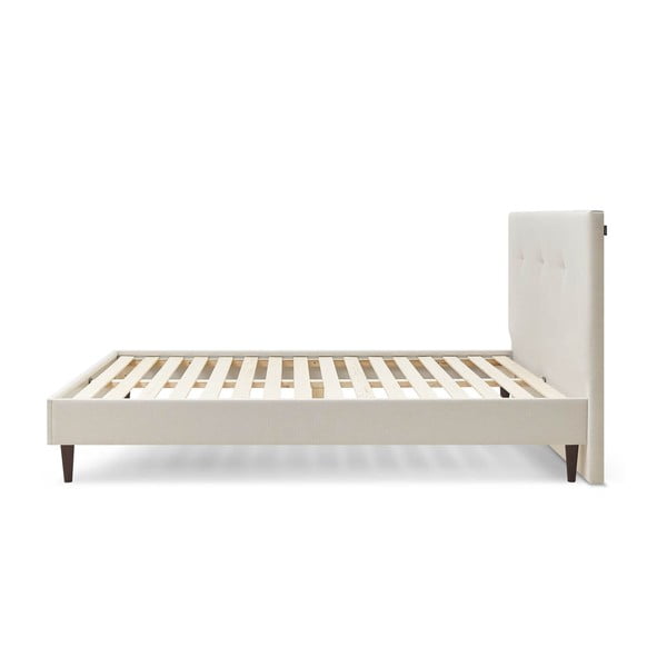 Beeži värvi kaheinimesevoodi koos ruudustikuga 160x200 cm Tory - Bobochic Paris-image-2