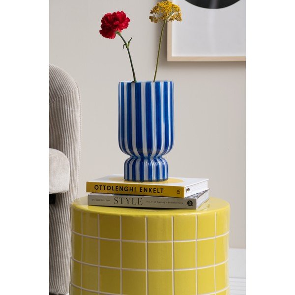 Sinine klaasist vaas (kõrgus 26 cm) Rayado Retro - PT LIVING-image-1