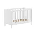 Valge männi täispuidust narivoodi 60x120 cm Eva – Vipack