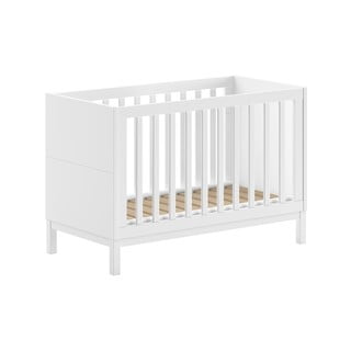 Valge männi täispuidust narivoodi 60x120 cm Eva – Vipack