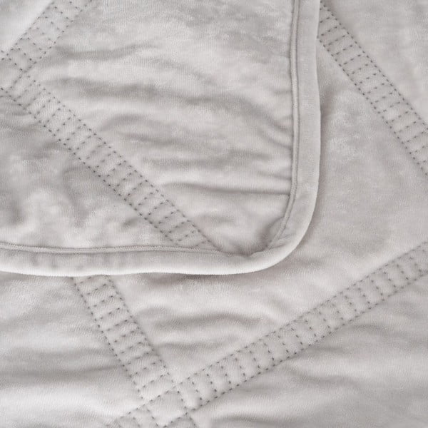 Kreem sametist tepitud voodikate 230x260 cm - Ixia-image-1