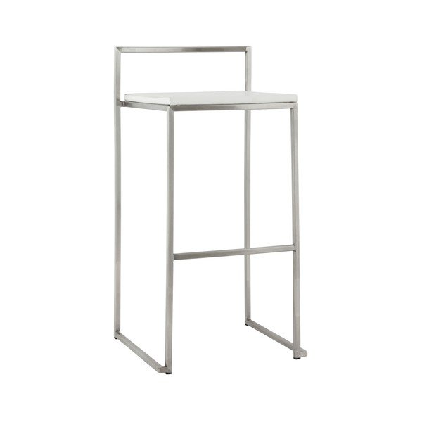 Barová židle s bílým sedákem Kokoon Meto, výška sedu 74 cm