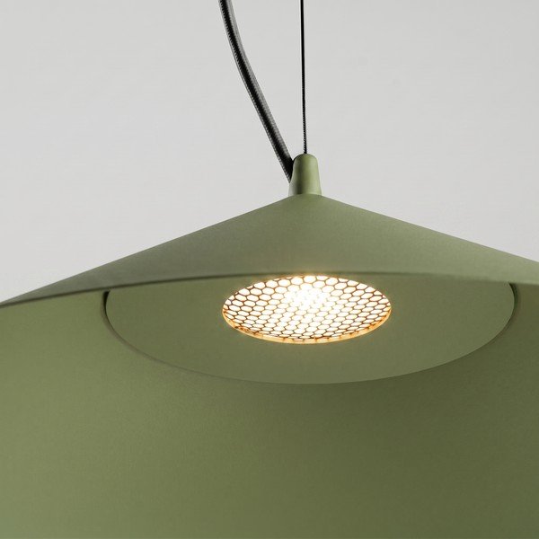 Khaki värvi metallist LED-ripplamp ø 50 cm FINT - Thoro-image-3