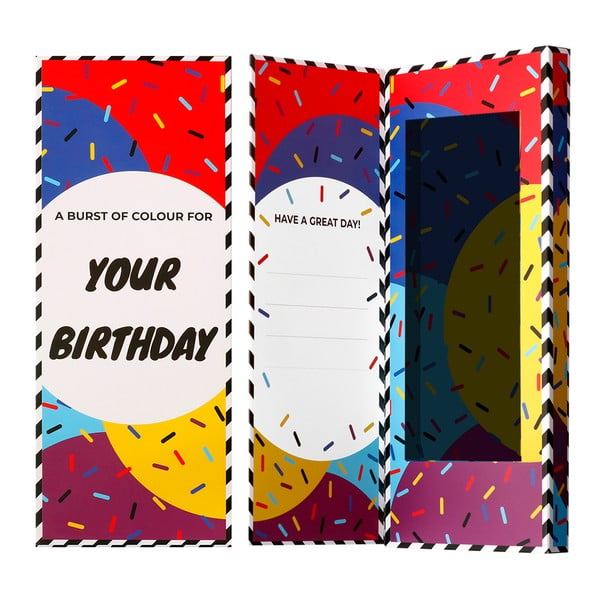 Palju õnne sünnipäevaks sokid kaardi kinkekarp - Ballonet Socks