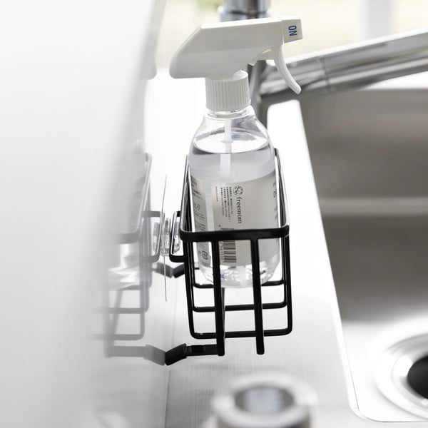 Must metallist pesuvahendi riiul (ilma puurimiseta) Film Hook - YAMAZAKI-image-4