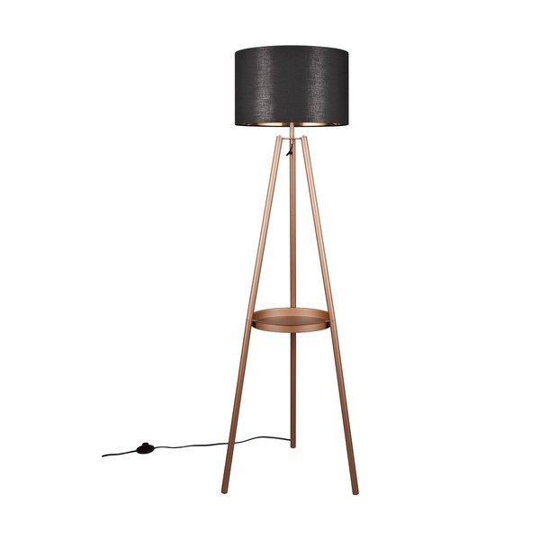 Pruun põrandalamp riiuliga (kõrgus 152 cm) Colette - Reality