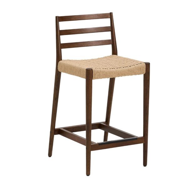 Pruun tammepuidust baaritool (istme kõrgus 65 cm) Analy - Kave Home