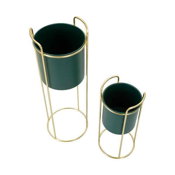 Metall lillepoti katted komplektis  2 tk ø 24 cm Grent Slim – Mauro Ferretti-image-2