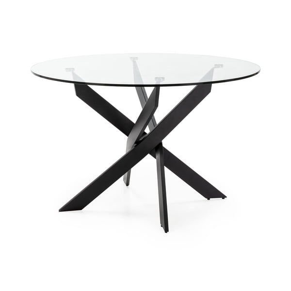 Ümmargune klaasist söögilaud 120x120 cm Ruth - Marckeric-image-2