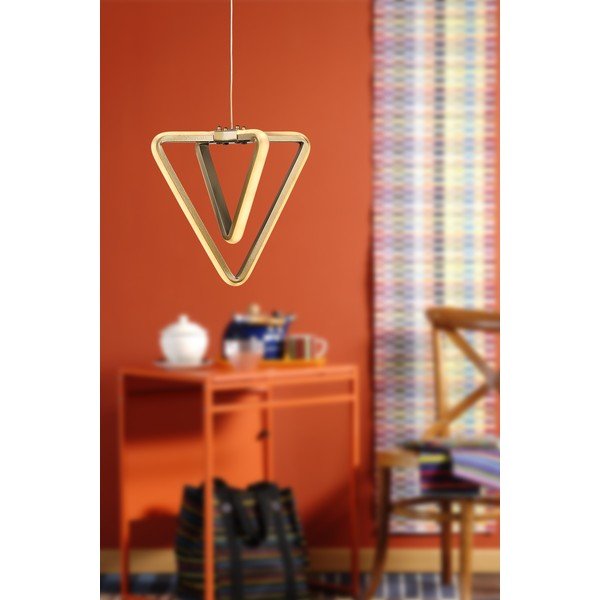 Pronksivärvi metallist LED rippvalgusti ø 20 cm Baris - Squid Lighting-image-1