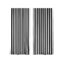 Must-valged kardinad, 2 tk 140x260 cm komplektis - Mila Home