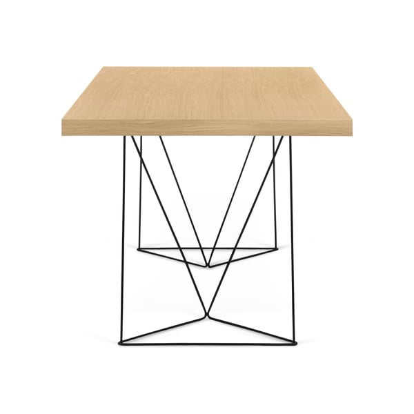 Mustade jalgadega laud, 160 x 90 cm Multi - TemaHome-image-3