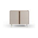 Kreem tammespoonist kapp 100x82,5x40 cm Lucile - Marckeric