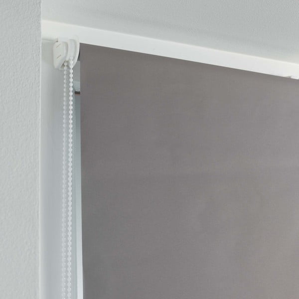 Helepruun tekstiilist ruloo 60x90 cm Occult - douceur d'intérieur-image-1