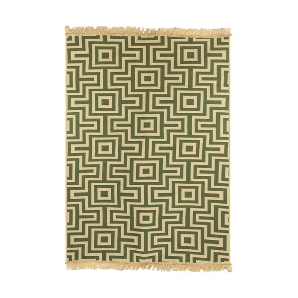 Zelený koberec Ya Rugs Kare, 80 x 150 cm