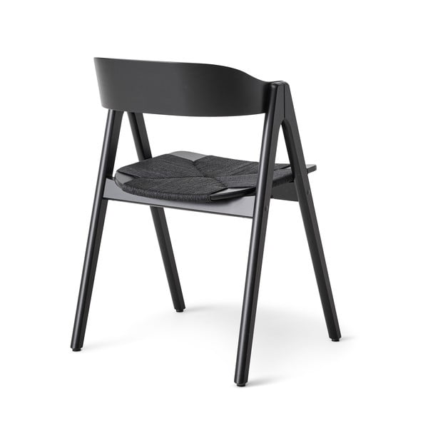 Mustast pöögipuidust söögitool musta rotangist istmega Findahl by Hammel Mette - Hammel Furniture-image-3