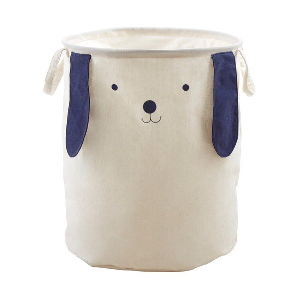 Valgest riidest laste mänguasjakorv ø 39x48 cm Mimo Dog Face - Premier Housewares