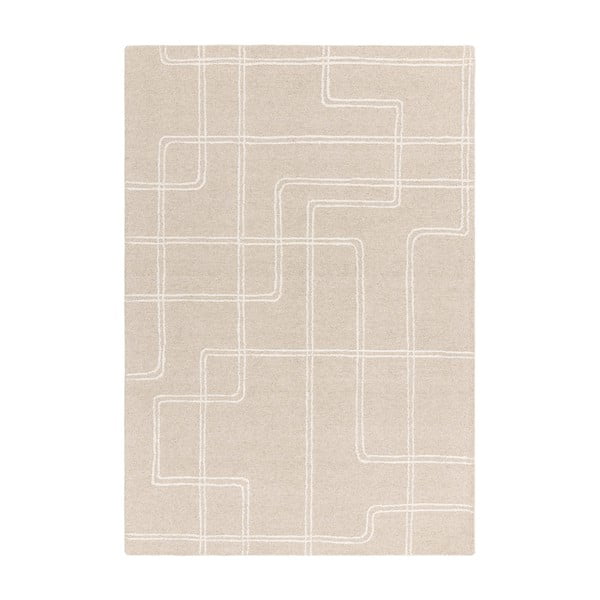 Beež käsitsi kootud villane vaip 120x170 cm Ada - Asiatic Carpets