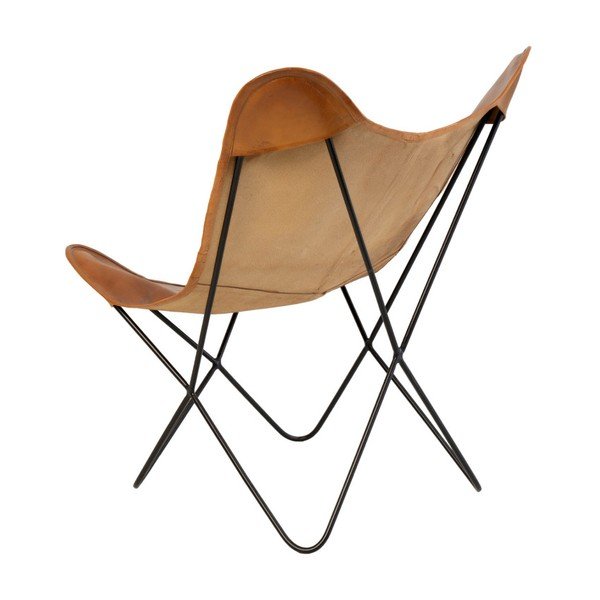 Pruun nahast liblikas tugitool Farfalla - sømcasa-image-4