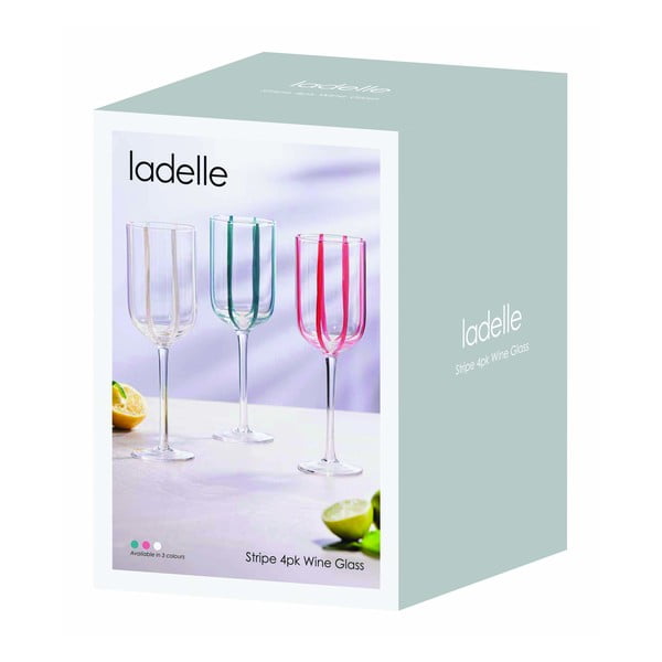 Veiniklaasid 4tk komplektis 350 ml Stripe - Ladelle-image-3
