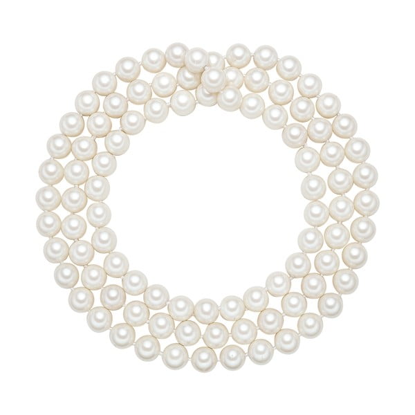 Náhrdelník s bílými perlami Pearldesse Muschel, ⌀ 1,2 x délka 120 cm