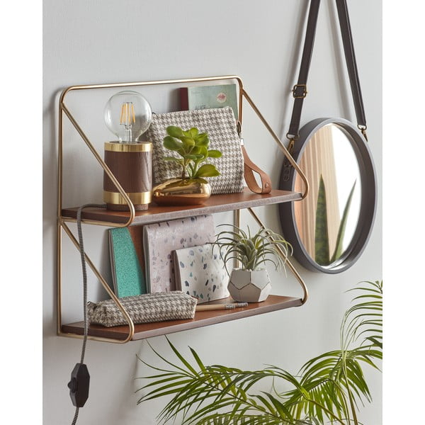 Helepruun riiul Catrina - Kave Home-image-1