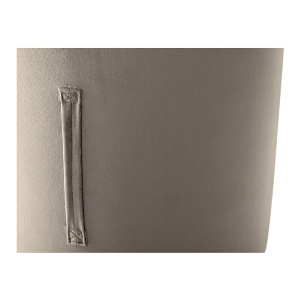 Beež pouf , ⌀ 40 cm Fiore - Mazzini Sofas-image-3
