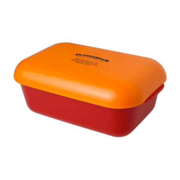Chladící svačinový box Frozzypack Joyful Edition, red/orange