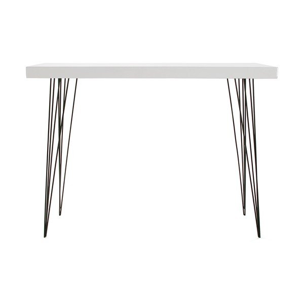 Valge puidust laud Dallas, 110 x 25 cm - Versa-image-3