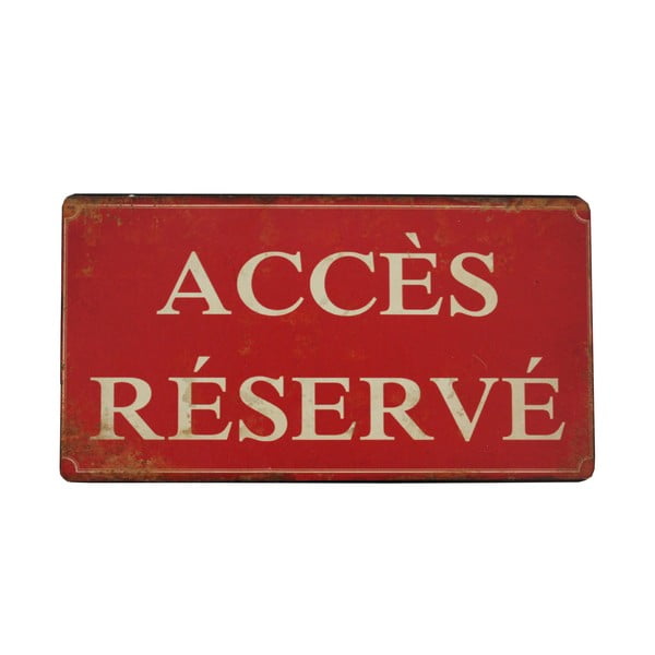 Závěsná cedule Antic Line Acces Reserve