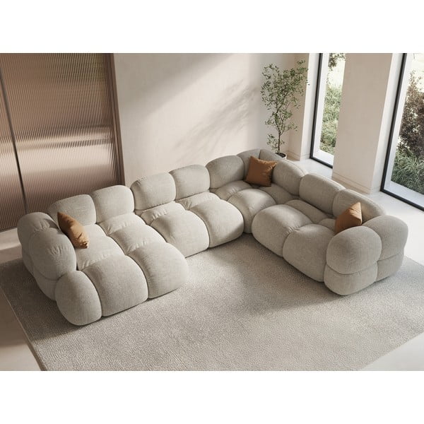  Beež nurgadiivan (parem nurk/U-kujuline) Loretto – Cosmopolitan Design-image-1