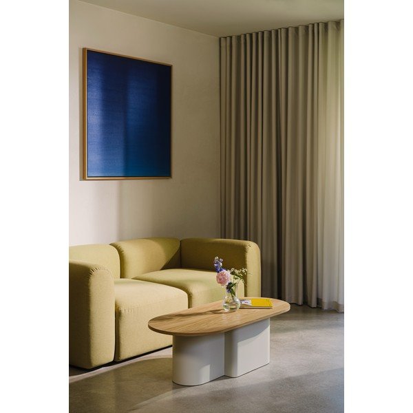 Beež kohvilaud tammest pealispinnaga 50x115 cm Looi - noo.ma-image-3