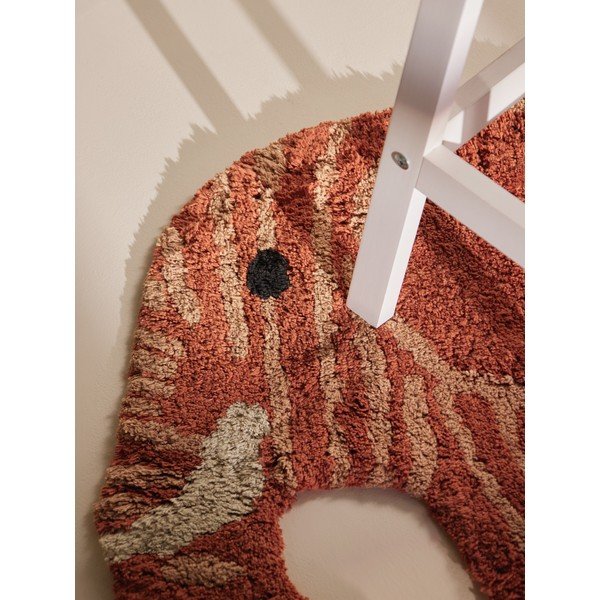 Pestav/käsitsi kootud puuvillane lastevaip terrakota värvi 75x120 cm Snuggle Elodie - Hanse Home-image-4
