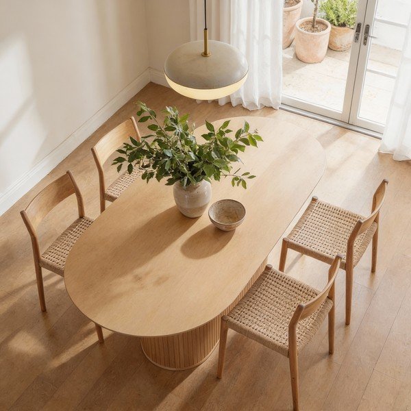 Tammedekooriga söögilaud 95x180 cm Nola - Unique Furniture-image-3