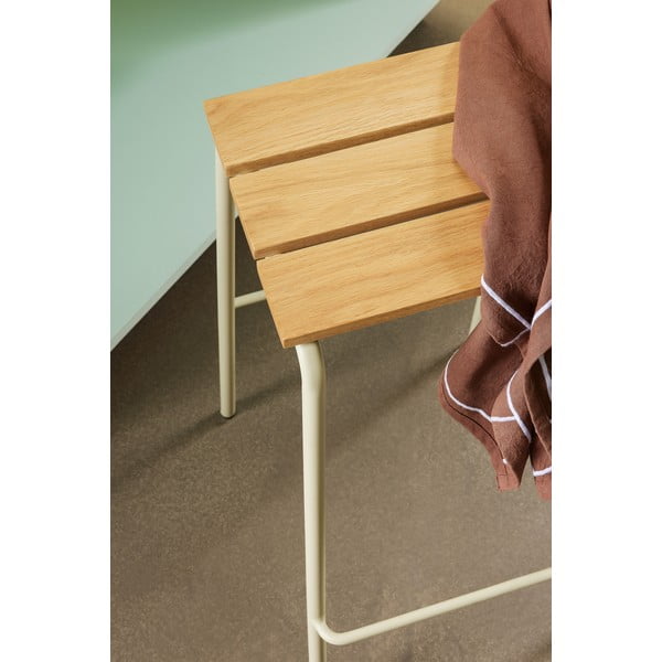 Beežid-puiduvärvi baaritoolid 2tk komplektis (istme kõrgus 76 cm) Stilt - Hübsch-image-2