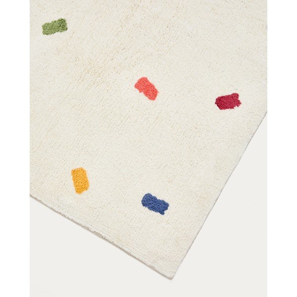 Kreem puuvillane laste vaip 90x150 cm Epifania - Kave Home-image-4