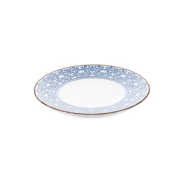 Valge/sinine portselantaldrik ø 25 cm Azul - BonBistro-image-2