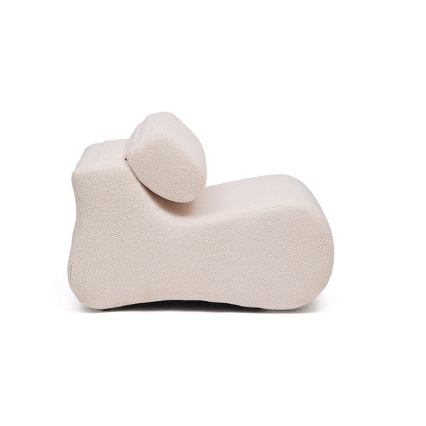 Elevandiluuvärvi bukleekangast tugitool Club - Kave Home-image-4