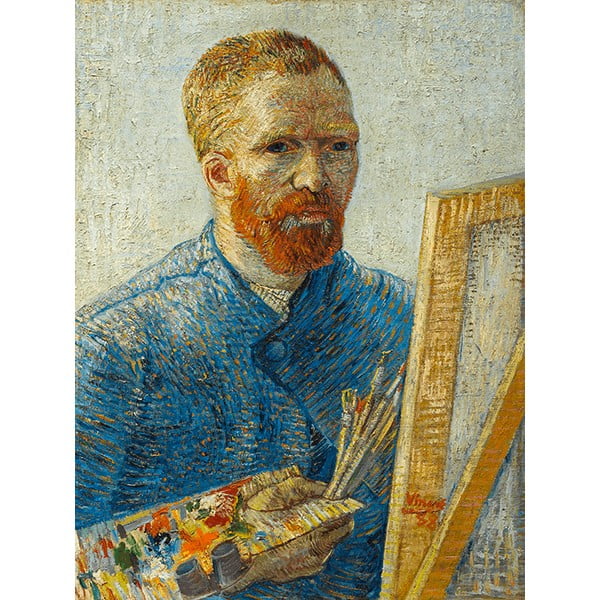 Maali reproduktsioon 45x60 cm Vincent van Gogh - Self-Portrait as a Painter - Fedkolor
