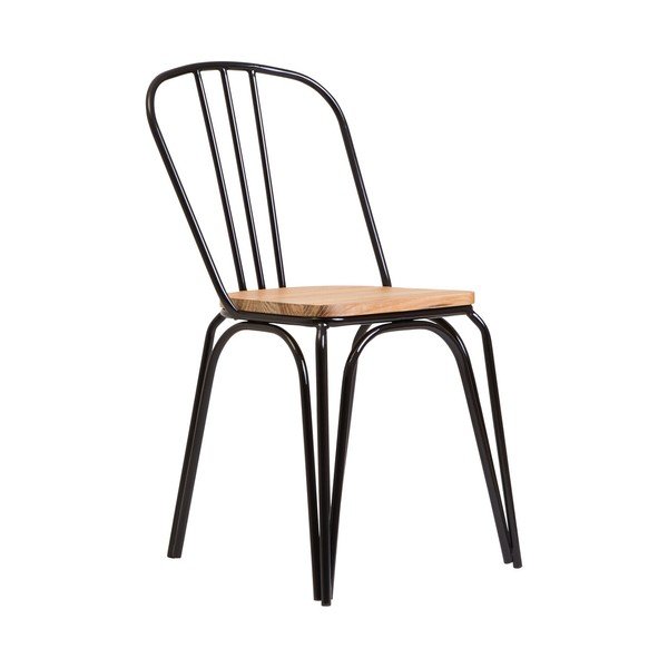 Mustast jalakast söögitool District - Premier Housewares
