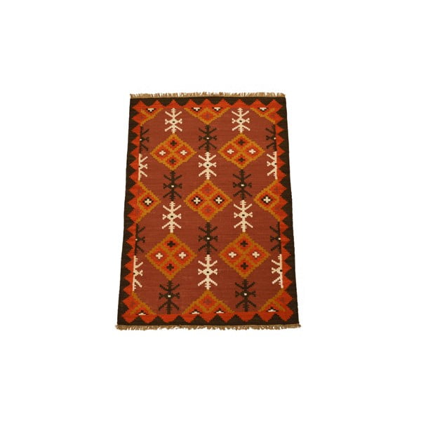 Ručně tkaný koberec Orange Indians, 120x180 cm