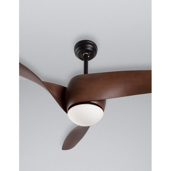 Matt must/tume naturaalne metall LED-laevalgusti klaasist varjuga Breeze - Nova Luce-image-4