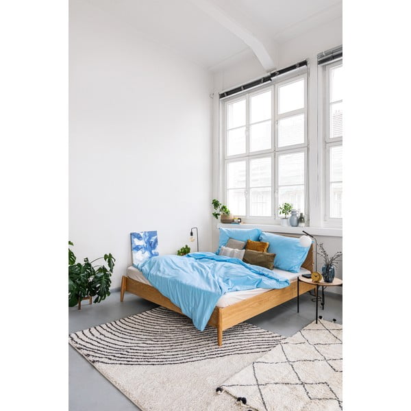 Mereväe sinine puuvillane voodipesu kaheinimesevoodile , 200 x 200 cm - Bonami Selection-image-4