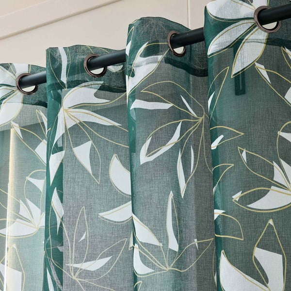 Roheline voile kardin 140x280 cm Elsa - douceur d'intérieur-image-2