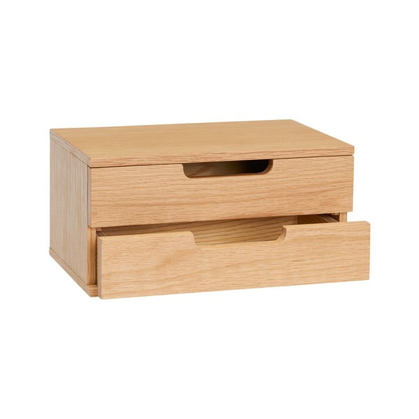 Tammedekooriga rippuv öökapp koos riiulitega AtHand - Hübsch-image-2