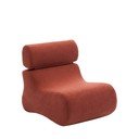 Terrakottapunane bukleekangast tugitool Club - Kave Home